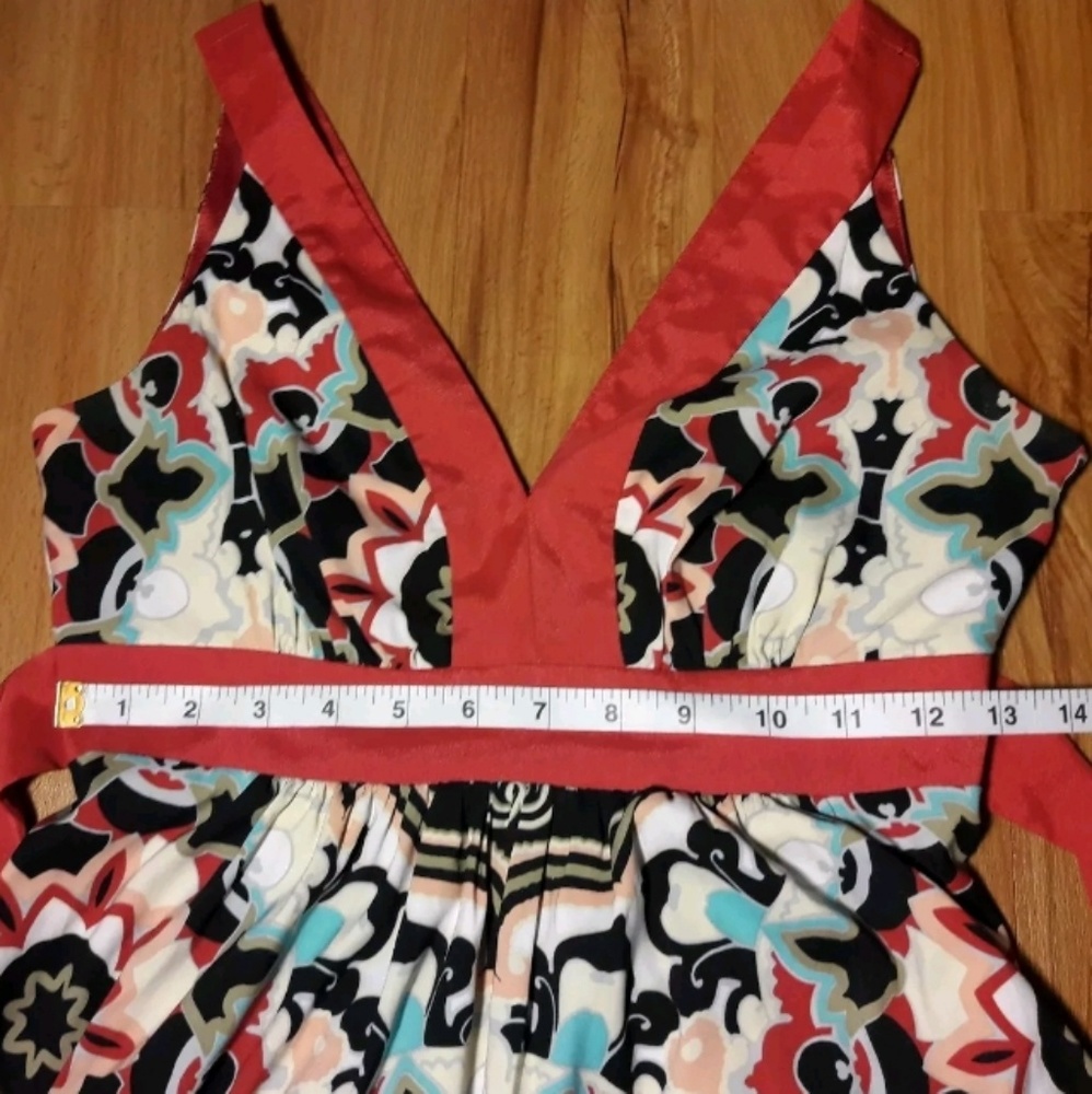 I.C.E. Womens Empire Waist Tie in Back Dress - Picture 4 of 8